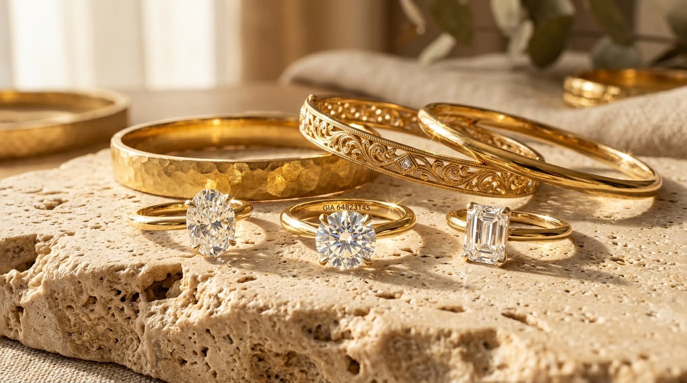 Gold & Solitaire Rings