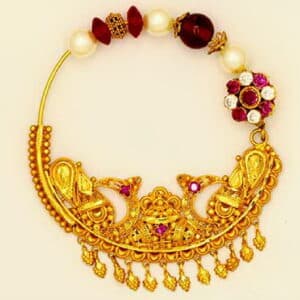 Royal Tehri Nath with Pearl Clusters & Ruby